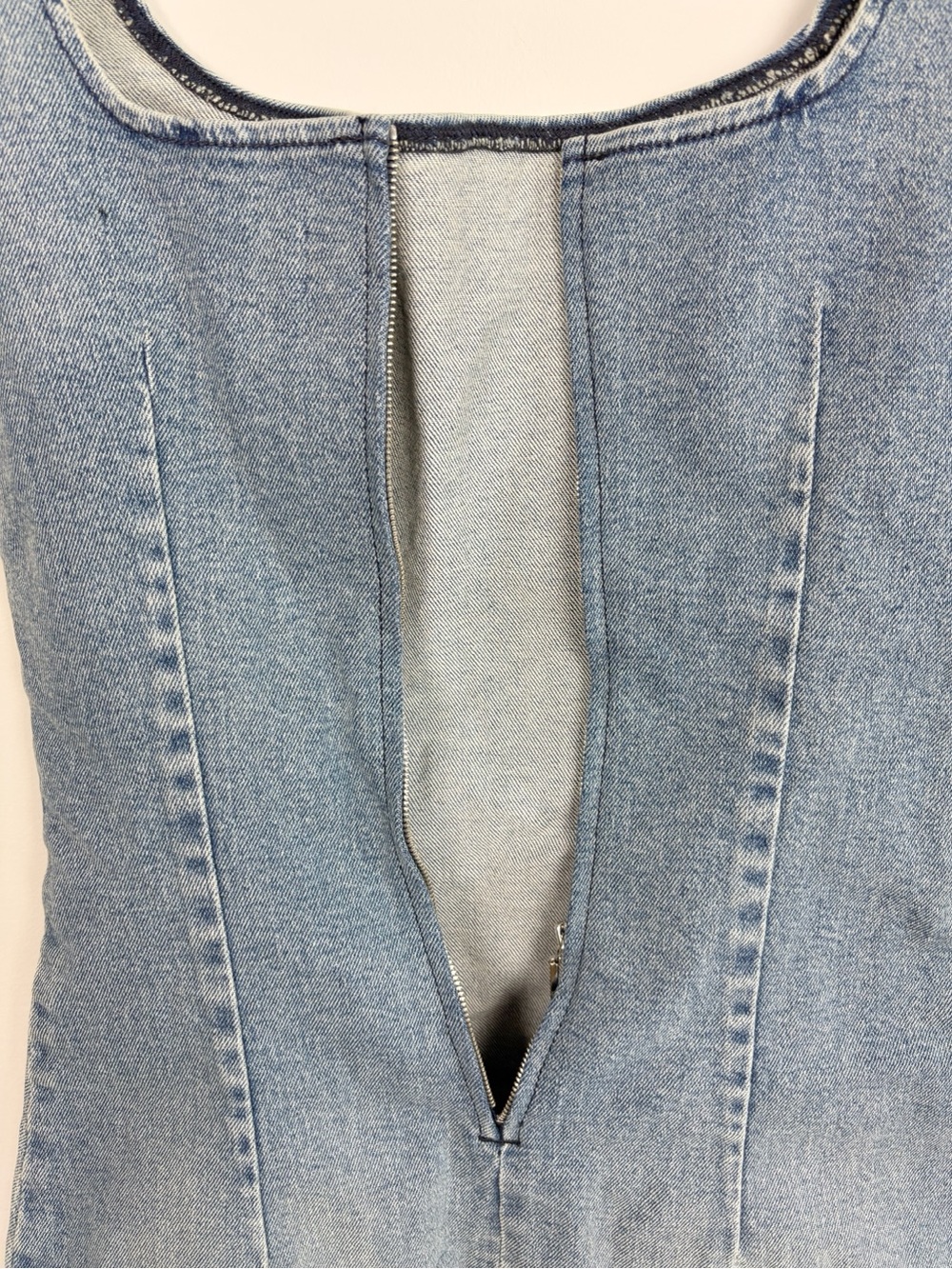 Flaw EB DENIM Devan Denim Mini Dress Size XS - Picture 4 of 11